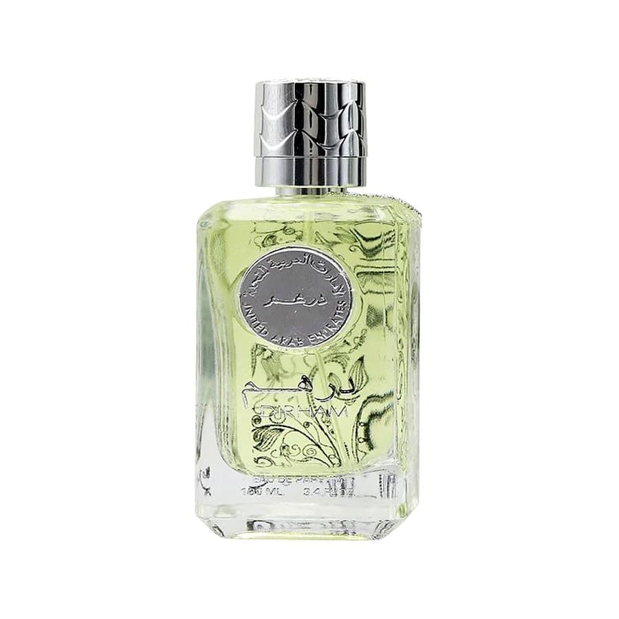 عطر ادکلن درهم نقرهای ارض الزعفران مردانه و زنانه حجم 100 – درجه یک — تصویر ۲