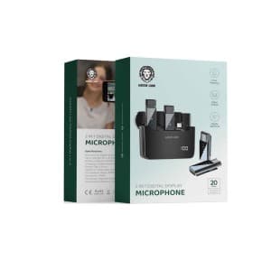 میکروفون یقه ای بی سیم گرین لاین مدل GN2IN1DDMLTBK 2in1 رابط Lightning — تصویر ۲