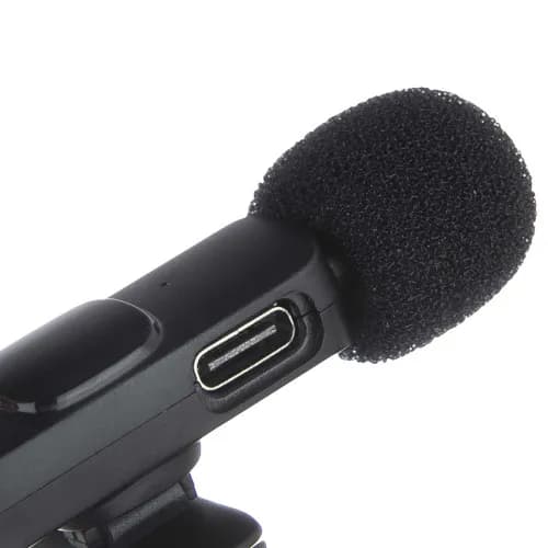 میکروفون یقه ای بی سیم دو میکروفونه مدل K9 با رابط Type-C — تصویر ۷