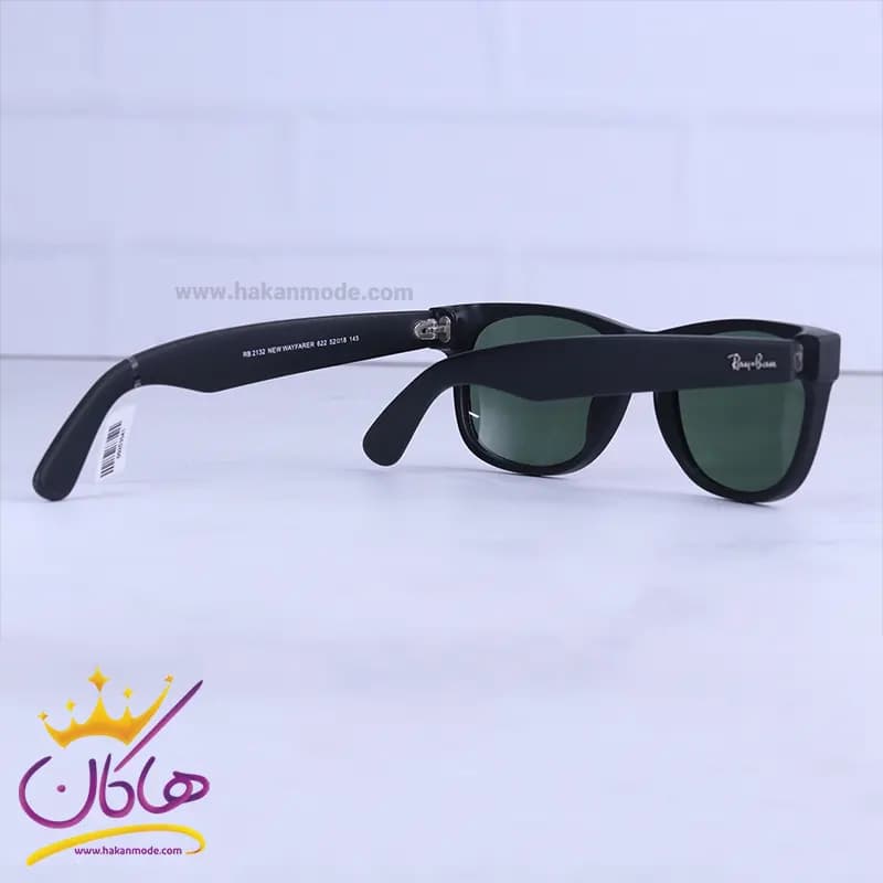 عینک آفتابی ری بن زنانه مشکی شیشه سبز RB 2132-52/1 — تصویر ۳