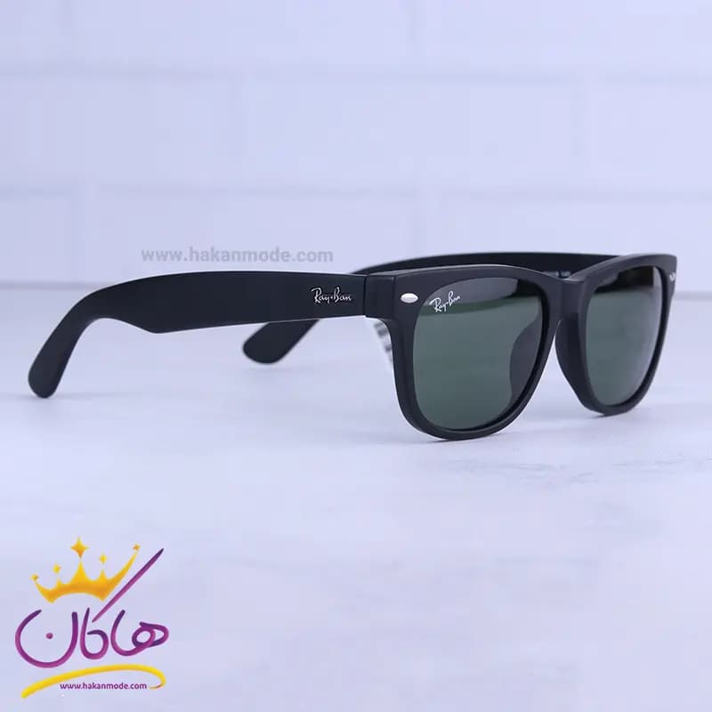 عینک آفتابی ری بن زنانه مشکی شیشه سبز RB 2132-52/1 — تصویر ۴
