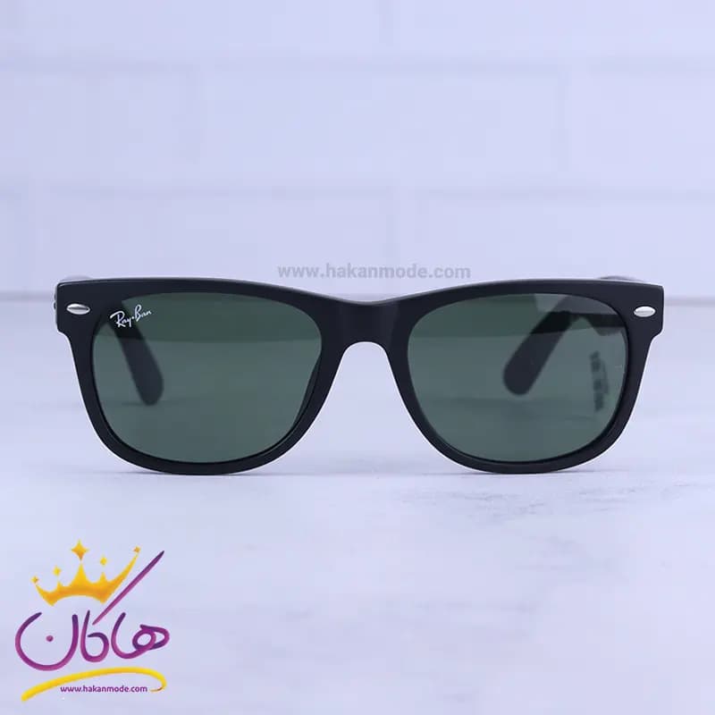 عینک آفتابی ری بن زنانه مشکی شیشه سبز RB 2132-52/1