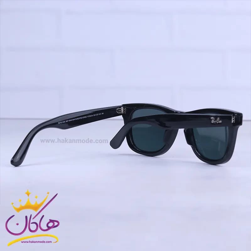 عینک آفتابی ری بن زنانه مشکی فریم ویفرر RB R2140/2S — تصویر ۴