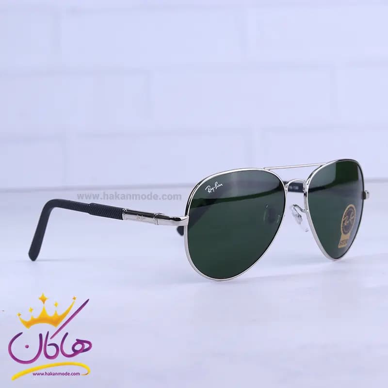 عینک آفتابی ری بن مردانه فلزی فریم خلبانی RB 5229/1 — تصویر ۴