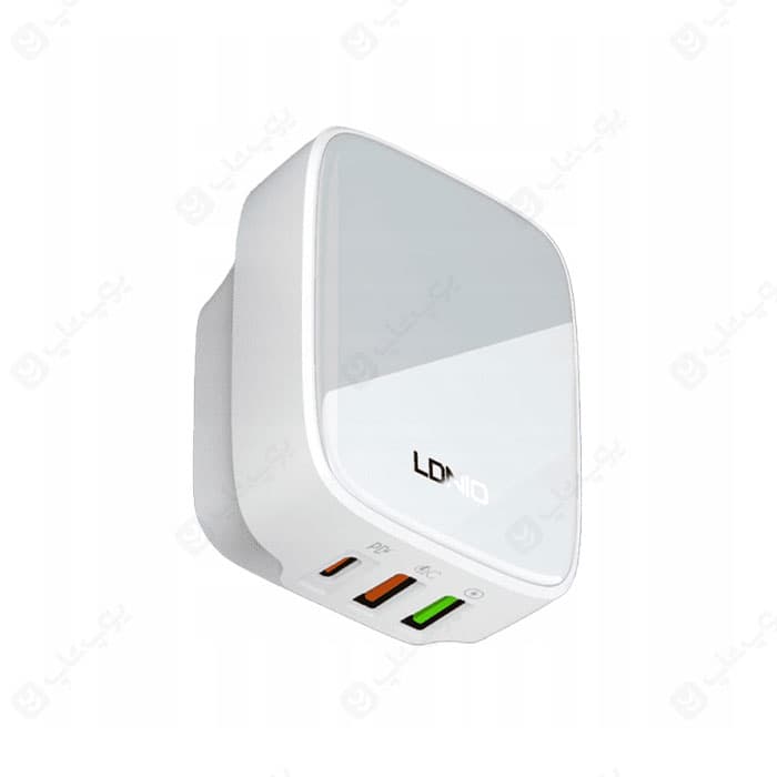 شارژر دیواری 32W الدینیو مدل Q334 با کابل USB به تایپ C به طول 1 متر — تصویر ۲
