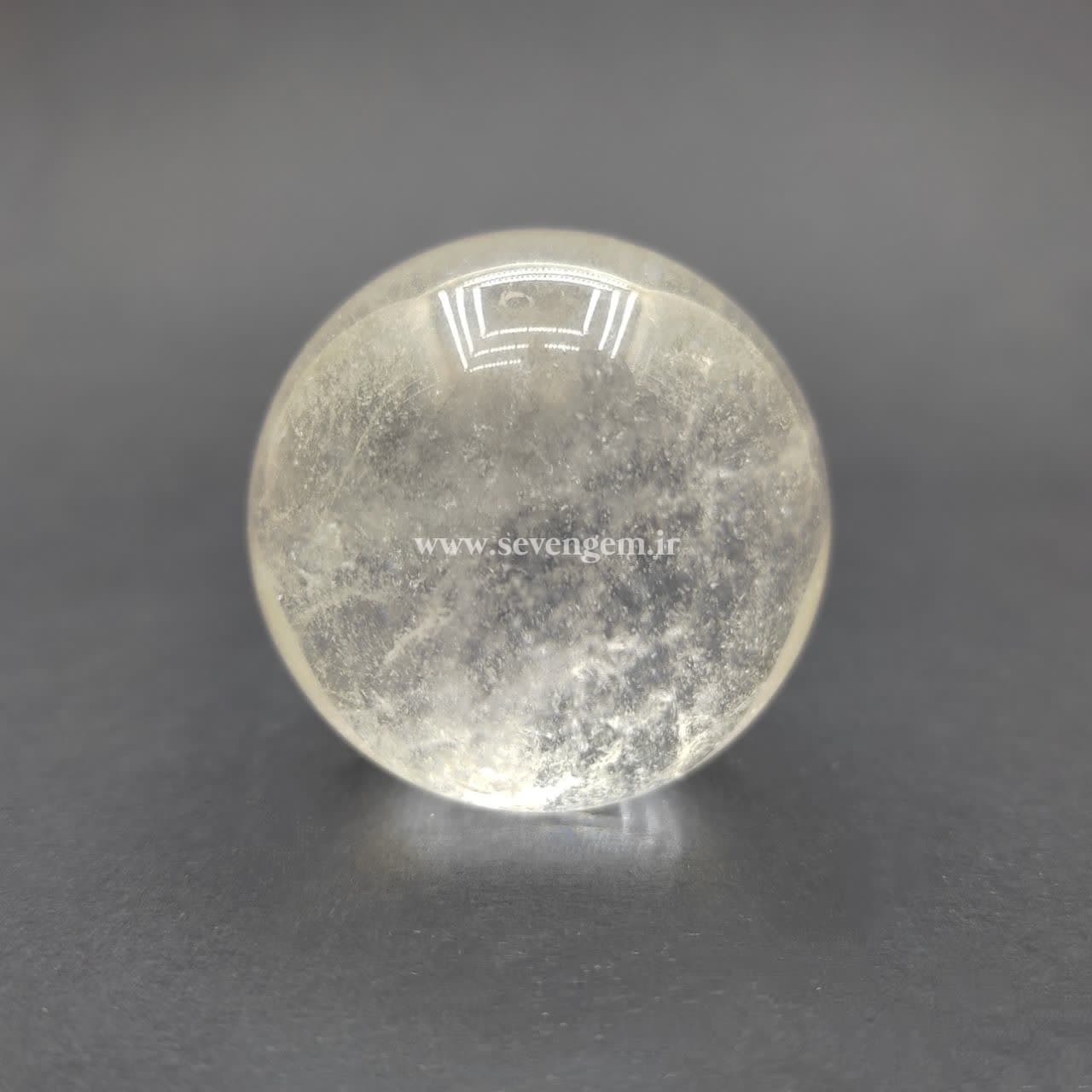گوی کریستال کوارتز یخی (کد392)