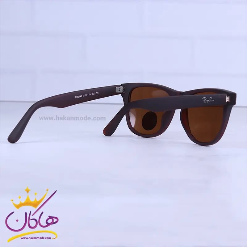 عینک آفتابی مردانه ری بن قهوه ای پلاریزه RB 2140-M/3 — تصویر ۳