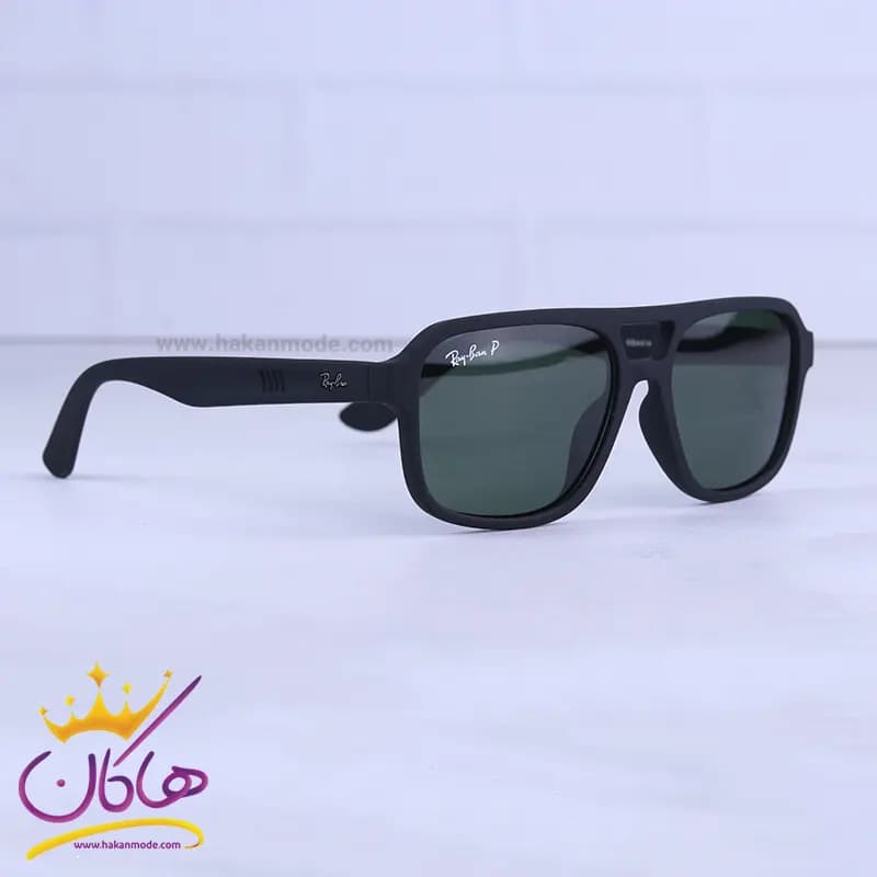 عینک آفتابی مردانه ری بن فراری مشکی پلاریزه RB 4414/2 — تصویر ۳