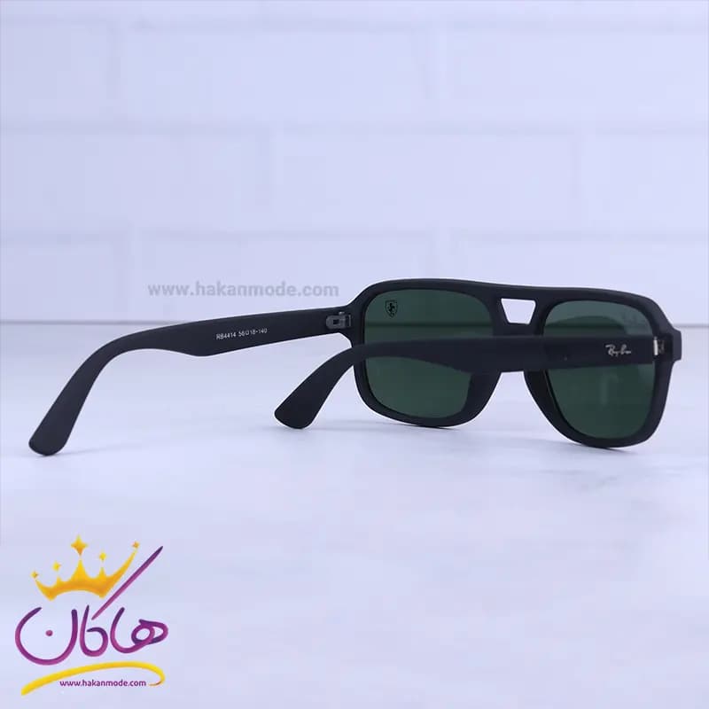 عینک آفتابی مردانه ری بن فراری مشکی پلاریزه RB 4414/2 — تصویر ۴