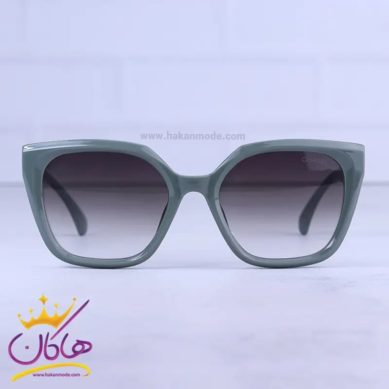عینک آفتابی شنل زنانه فریم مربع سبز 8906/1