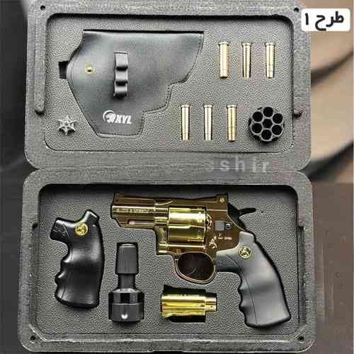 تفنگ هفت تیر نیمه فلزی پوکه پران تیر فومی کد ZP-5 — تصویر ۷