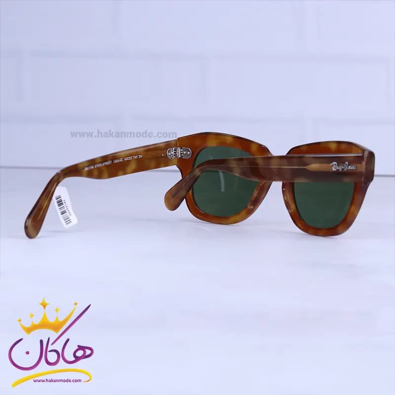 عینک آفتابی ری بن زنانه فریم قهوه ای RB 2186/4 — تصویر ۳