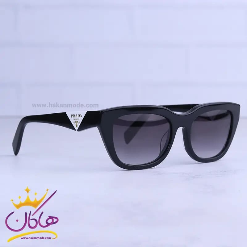 عینک آفتابی پرادا زنانه فریم مشکی استیت PRA06V/1 — تصویر ۴