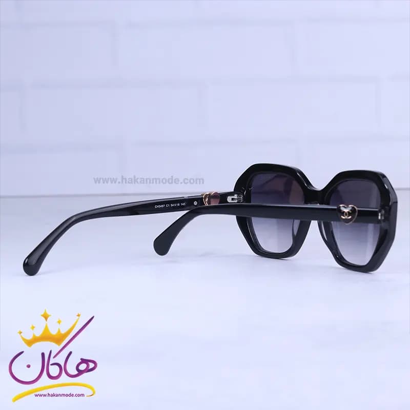عینک آفتابی زنانه شنل فریم مشکی استیت CH 3497/1 — تصویر ۴