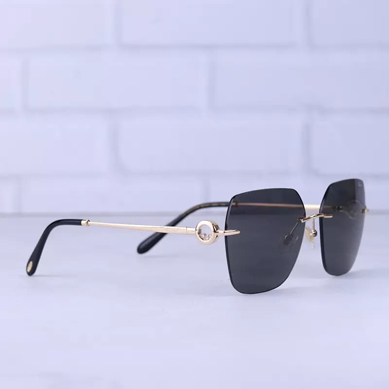 عینک آفتابی شوپارد زنانه بدون فریم عدسی مشکی SCHL 29S 0300 — تصویر ۴