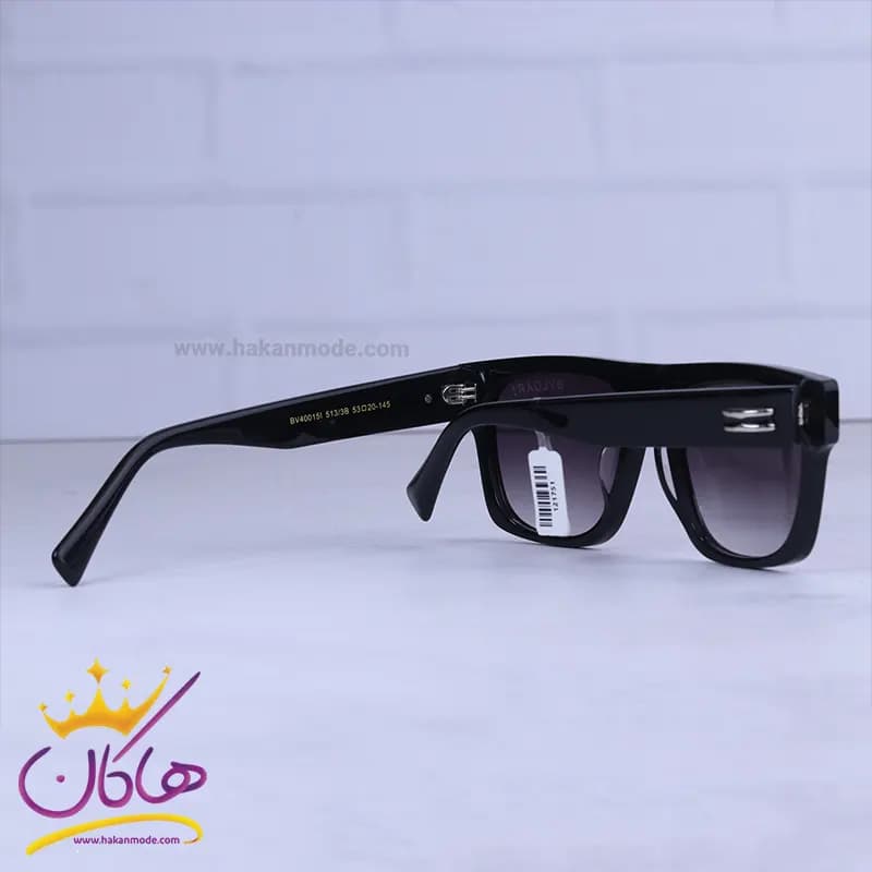 عینک آفتابی بولگاری زنانه فریم مشکی استیت BV 40015/3 — تصویر ۳