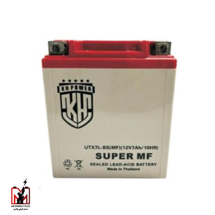 باتری یو پی اس بلند 12 ولت 7 آمپر ساعت کی اچ پاور KH Power مدل YB7L-BS (MF) ساخت تایلند