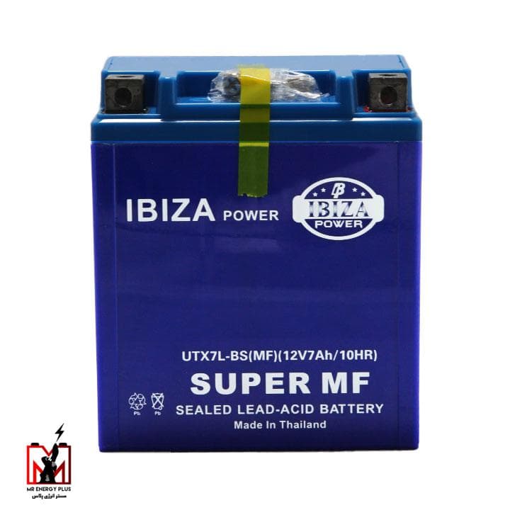 باتری یو پی اس 12 ولت 7 آمپر ساعت ایبیزا ibiza مدل 12V7AH ساخت تایلند