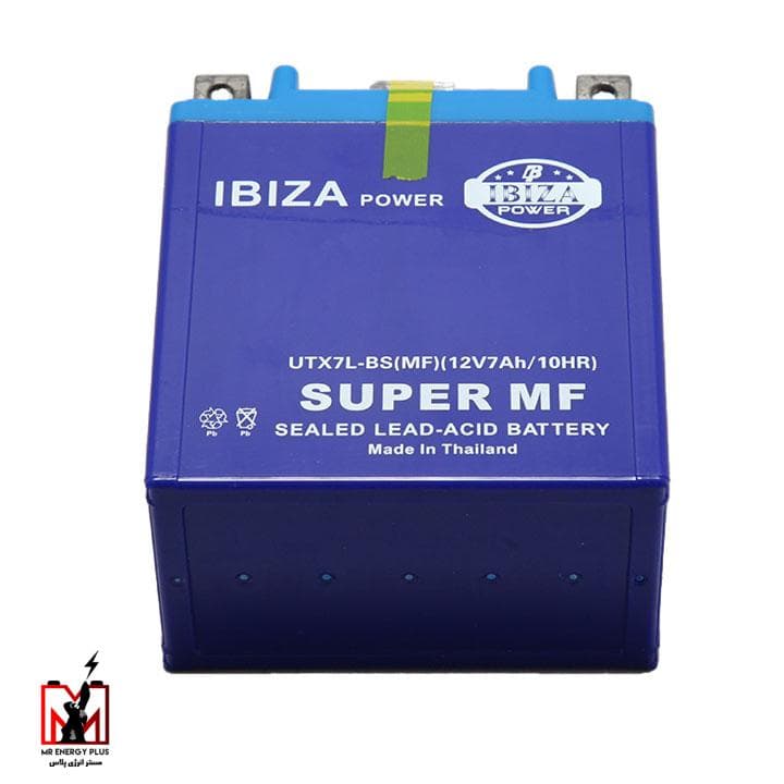 باتری یو پی اس 12 ولت 7 آمپر ساعت ایبیزا ibiza مدل 12V7AH ساخت تایلند — تصویر ۲