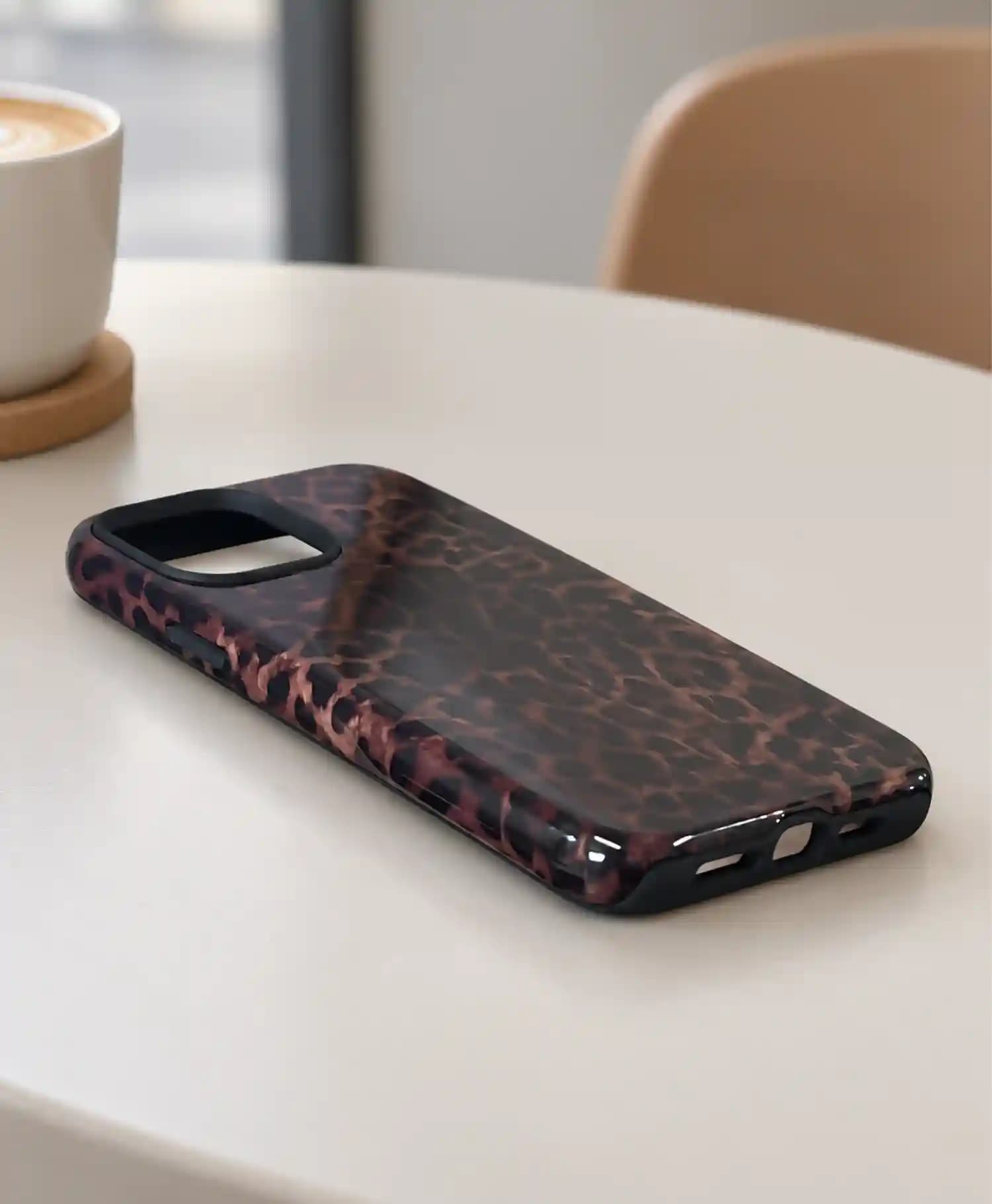 قاب براق طرح پلنگی گوشی موبایل Iphone 13 Pro Max — تصویر ۲