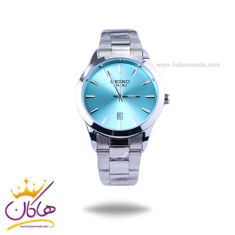 ساعت مچی سیکو مردانه فلزی نقره ای صفحه تیفانی OS 9/54