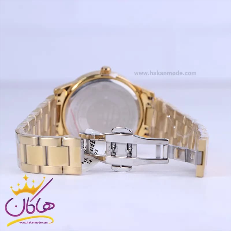 ساعت مچی سیکو مردانه فلزی طلایی صفحه نقره ای OS 9/53 — تصویر ۲