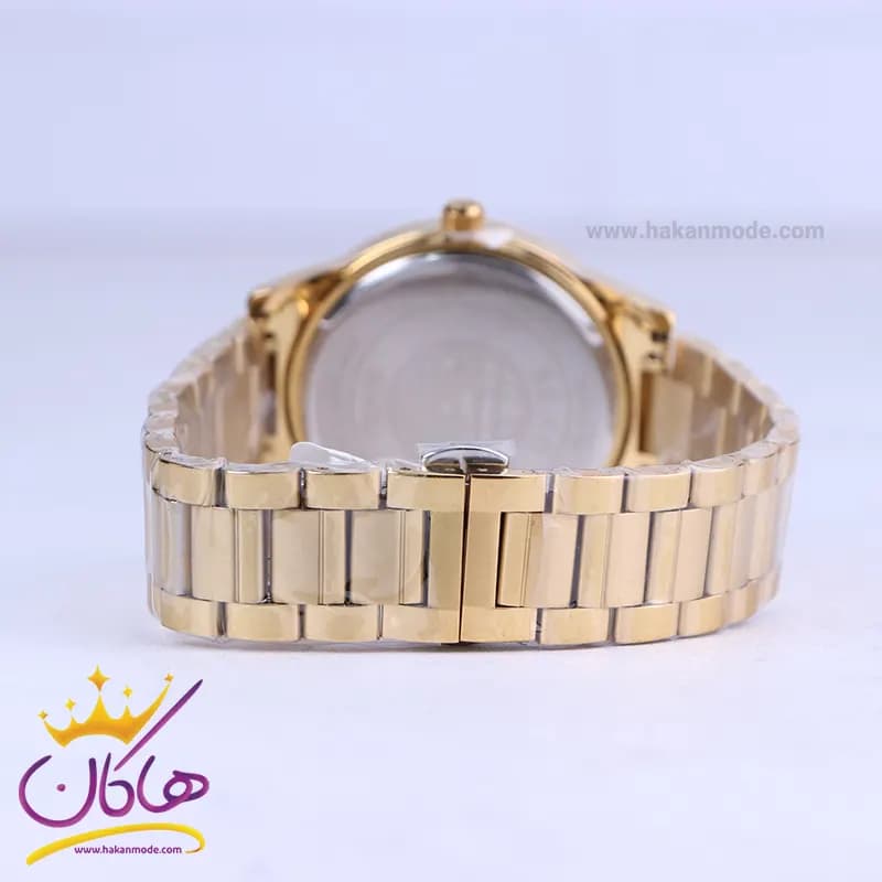 ساعت مچی سیکو مردانه فلزی طلایی صفحه سفید OS 9/56 — تصویر ۳