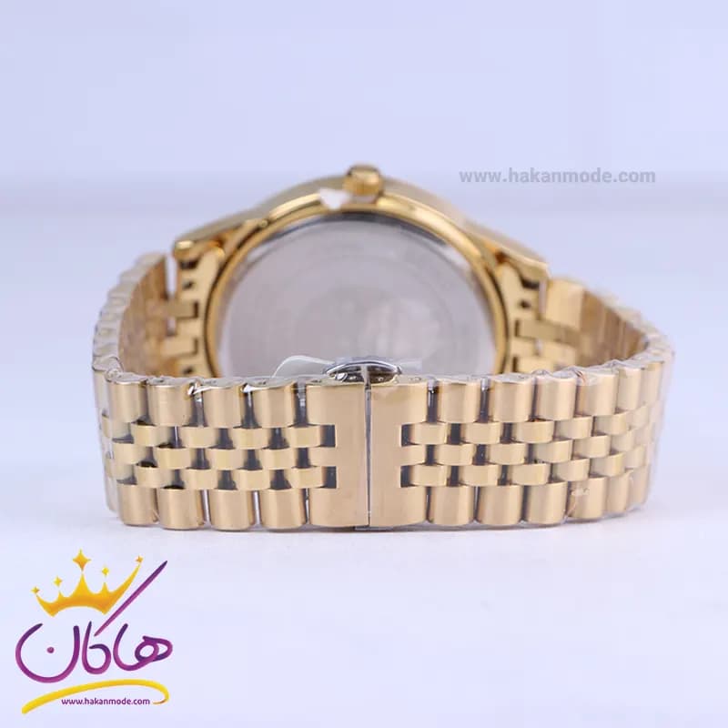 ساعت مچی سیکو مردانه فلزی طلایی صفحه سفید OS 9/60 — تصویر ۳