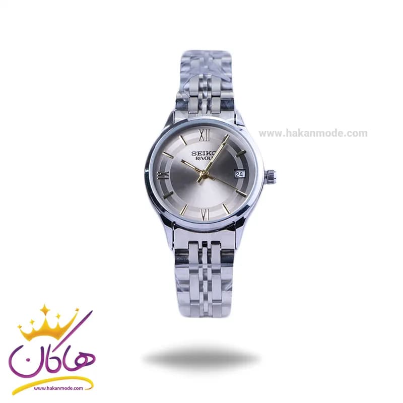 ساعت مچی سیکو زنانه فلزی نقره ای صفحه بژ GN 059/64