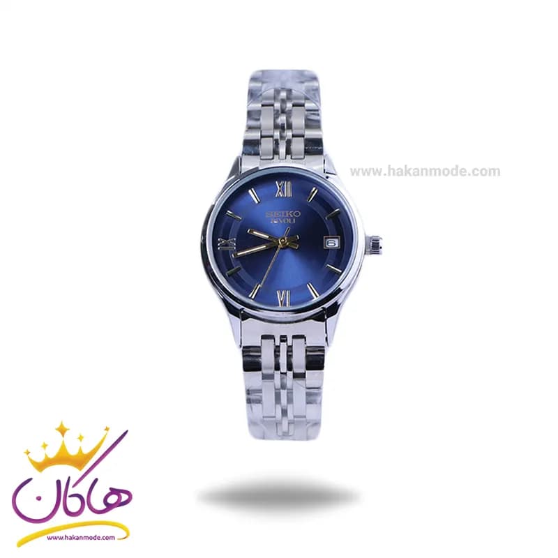 ساعت مچی سیکو زنانه فلزی نقره ای صفحه آبی GN 059/65