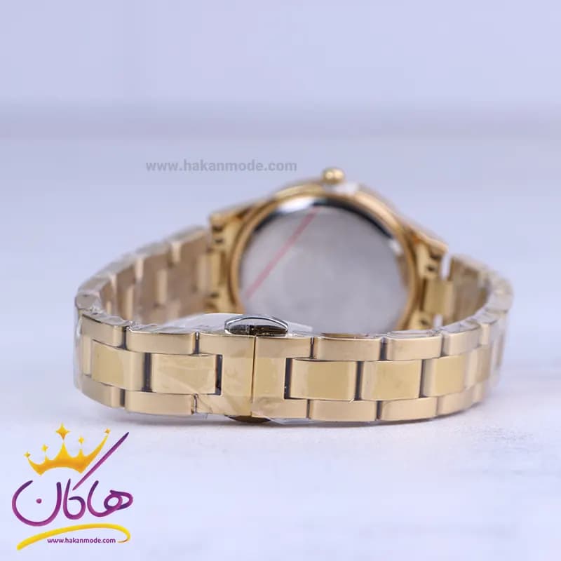 ساعت مچی سیکو زنانه فلزی طلایی صفحه سفید GN 059/53 — تصویر ۳