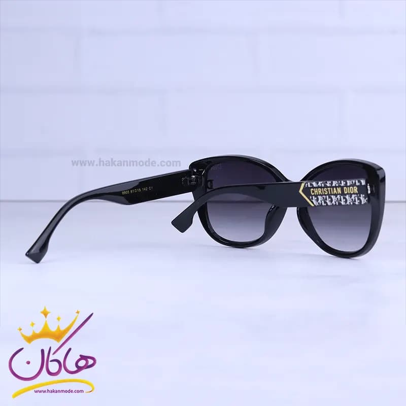 عینک آفتابی دیور زنانه فریم پروانه ای مشکی 9905/2 — تصویر ۳