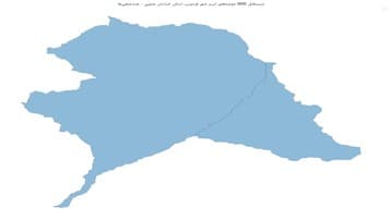 شیپفایل GIS حوضههای آبریز شهر فردوس، استان خراسان جنوبی