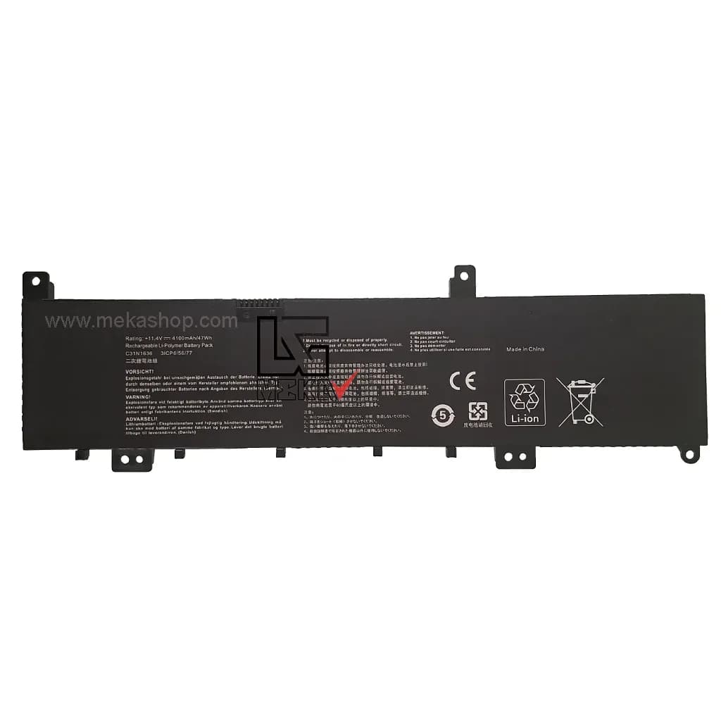 باتری لپ تاپ ایسوس Asus N580 مدل C31N1636