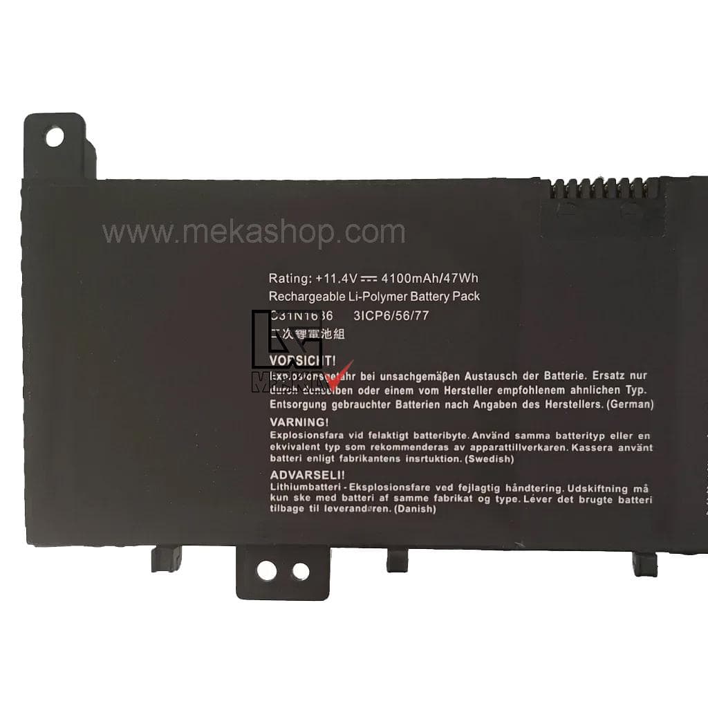 باتری لپ تاپ ایسوس Asus N580 مدل C31N1636 — تصویر ۲