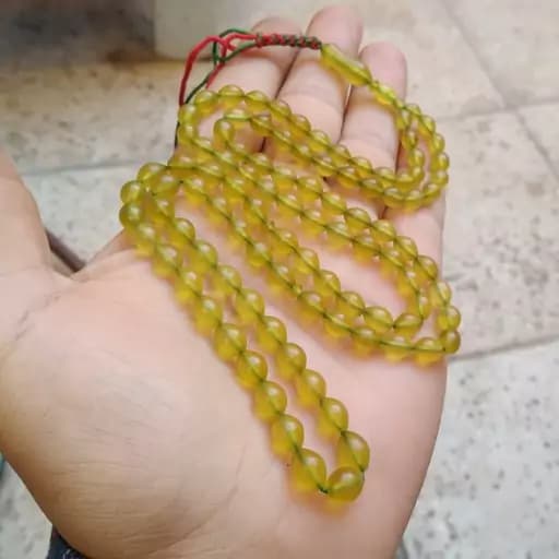 تسبیح شاه مقصود افقان کهنه تراش دقیق بسیار خوشرنگ زلال و نخ نما به ترتیب از ریز به درشت | تسبیح سنگی | سنگ طبیعی | تسبیح مذهبی | تسبیح مالاکیت | تسبیح لاجورد | تسبیح یاقوت | تسبیح کلکسیونی — تصویر ۴