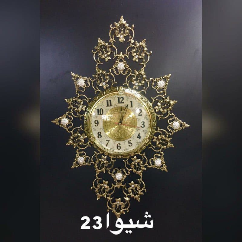 ساعت دیواری برنزی مدل شیوا