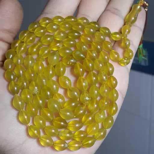 تسبیح شاه مقصود افغان تراش منظم از ریز به درشت زلال و نخ نما رنگ بی نظیر و تک کلکسیونی و خاص بسیار کمیاب | تسبیح سنگی | سنگ طبیعی | تسبیح مذهبی | تسبیح مالاکیت | تسبیح لاجورد | تسبیح یاقوت — تصویر ۳