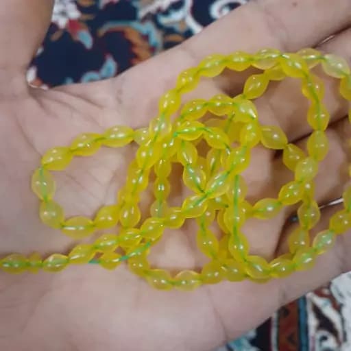 تسبیح شاه مقصود(کهنه)،دستراش(هلی،گندمی،دم گاوی) | تسبیح سنگی | سنگ طبیعی | تسبیح مذهبی | تسبیح مالاکیت | تسبیح لاجورد | تسبیح یاقوت | تسبیح کلکسیونی عتیقه و آنتیک | تسبیح زینتی | تسبیح کهر — تصویر ۳