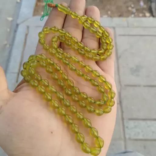 تسبیح شاه مقصود افغان کهنه تراش دقیق از ریز به درشت منظم بدون کوچک ترین عیب درجه یک بدون برفک و ترک در حد موزه | تسبیح سنگی | سنگ طبیعی | تسبیح مذهبی | تسبیح مالاکیت | تسبیح لاجورد | تسبیح — تصویر ۵