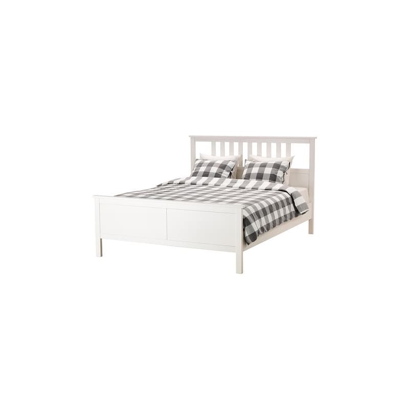 فریم تخت دو نفره 160 سفید ایکیا HEMNES