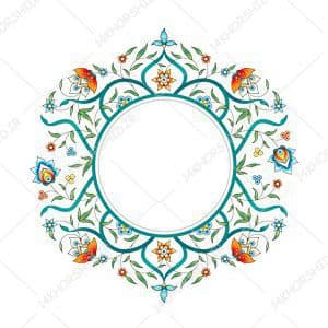 مجموعه کامل کادر و حاشیه متن لایه باز خاتم اسلیمی سری سوم psd — تصویر ۳