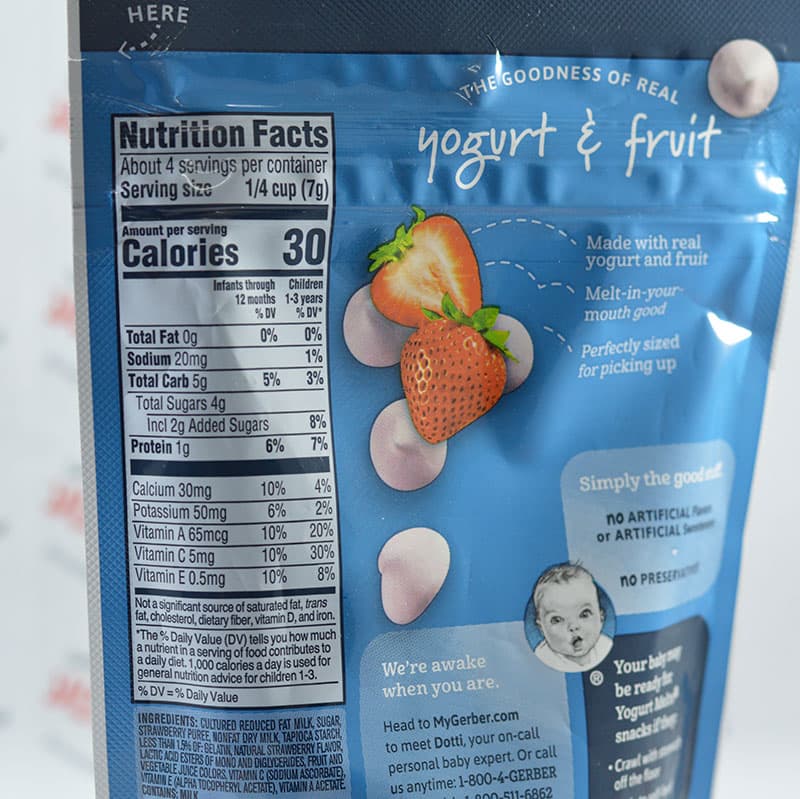 اسنک ماست گربر Gerber مدل strawberry — تصویر ۳