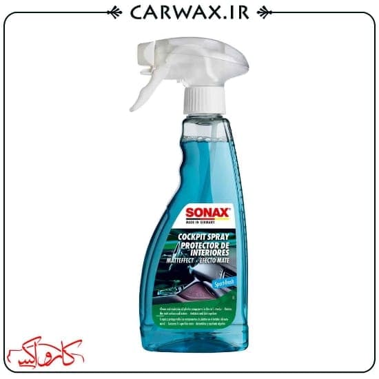 اسپری واکس و محافظ داشبورد کاکپیت اسپرت مات 500 میلی لیتری سوناکس Sonax Cockpit Sport Fresh 500ml
