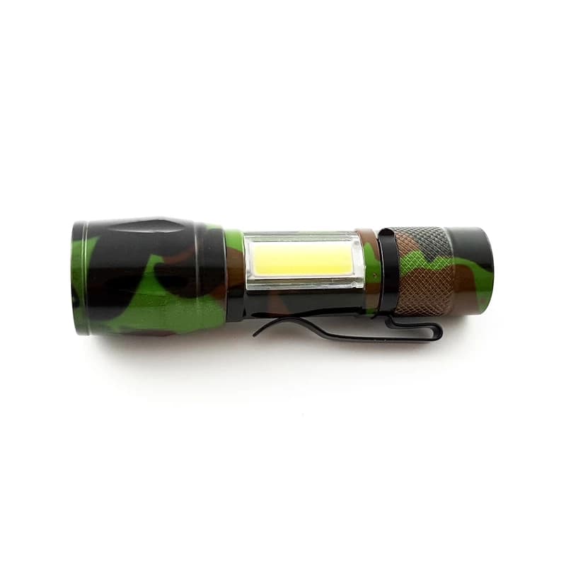 چراغ قوه پلیسی اسمال سان مدل ZY-513 طرح ارتشی — تصویر ۸