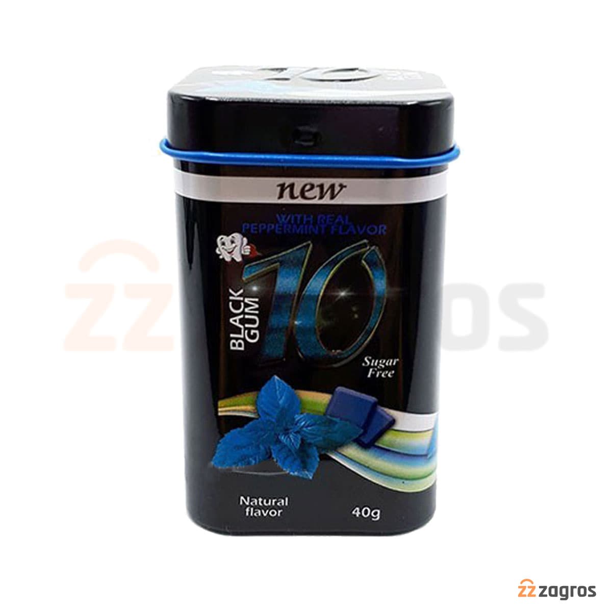 آدامس بدون شکر بلک گام BLACK GUM مدل Peppermint — تصویر ۴
