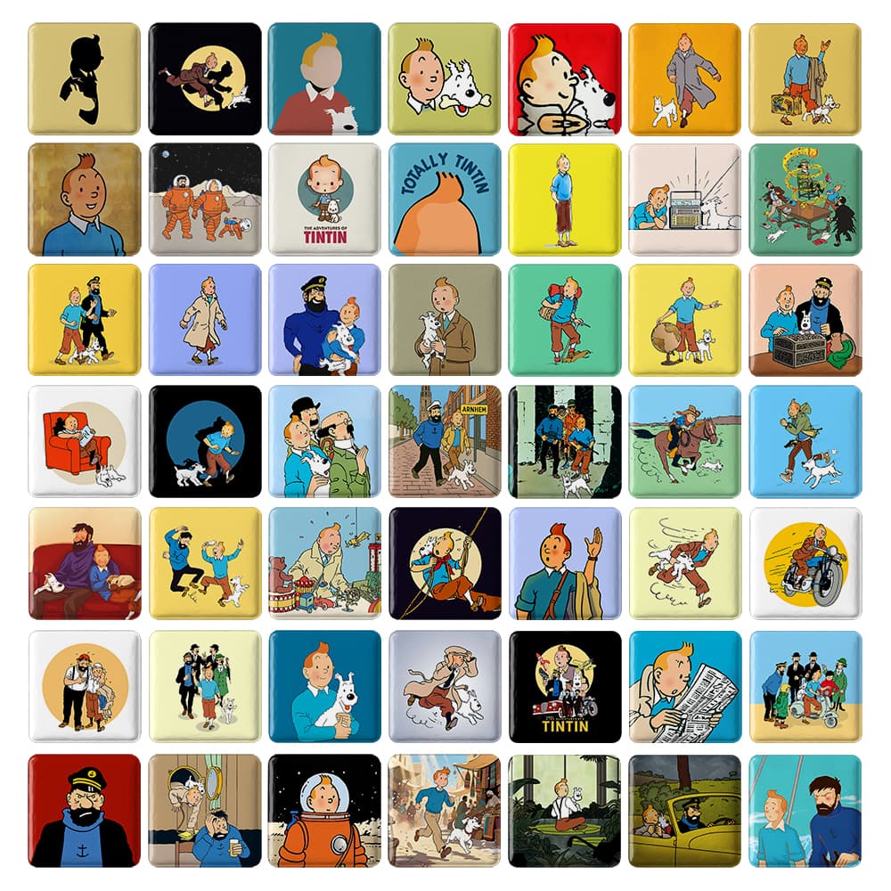 مگنت مربعی تن تن (Tintin)