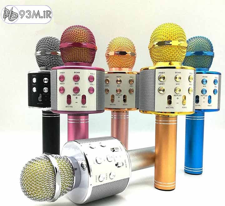اسپیکر میکروفون WS-858 بلوتوث شارژی — تصویر ۴
