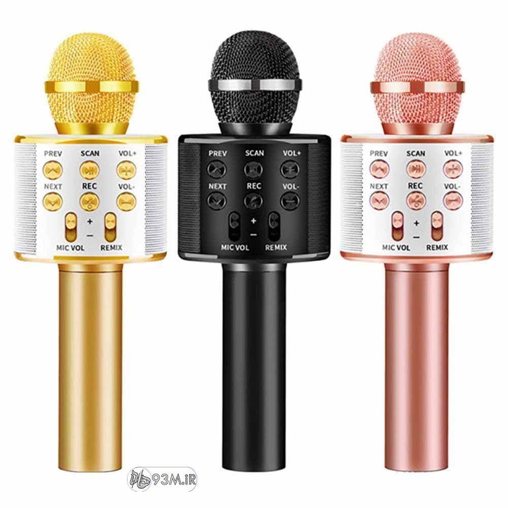 اسپیکر میکروفون WS-858 بلوتوث شارژی — تصویر ۲