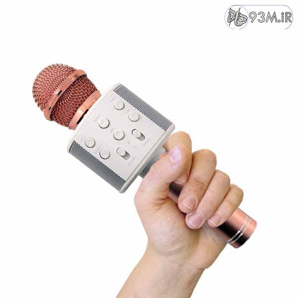 اسپیکر میکروفون WS-858 بلوتوث شارژی
